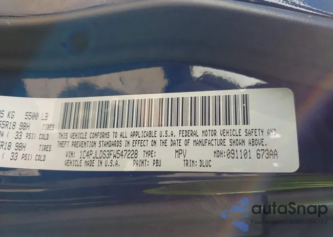 1C4PJLDS3FW547228: 43274197