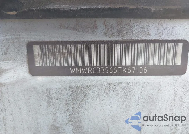 WMWRC33566TK67106: 43274213
