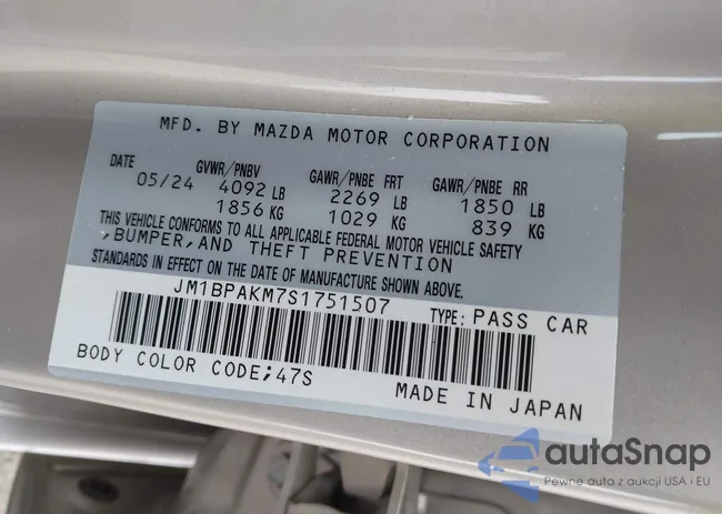 JM1BPAKM7S1751507: 43273451