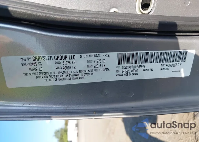 2C3CDXCT1DH692842: 43273496