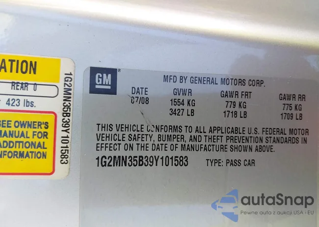 1G2MN35B39Y101583: 43273500
