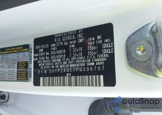 5XYP24GC7PG396707: 43273621