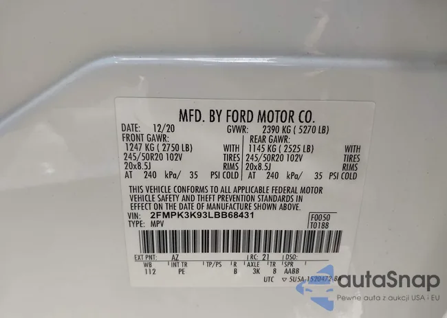 2FMPK3K93LBB68431: 43274801