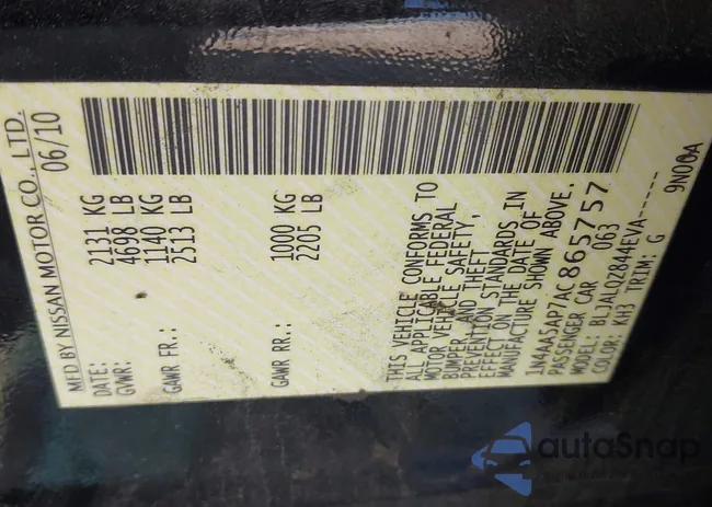 1N4AA5AP7AC865757: 43274859