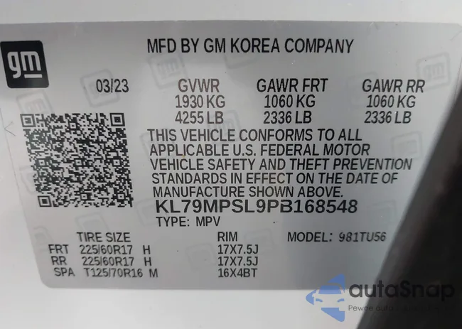 KL79MPSL9PB168548: 43275000