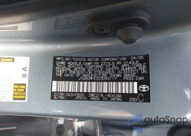 JTDBCMFE0S3094117: 43275087