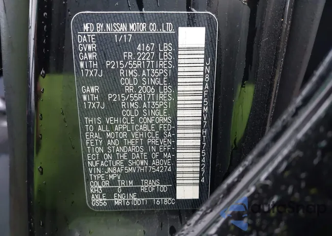 JN8AF5MV7HT754274: 43274553