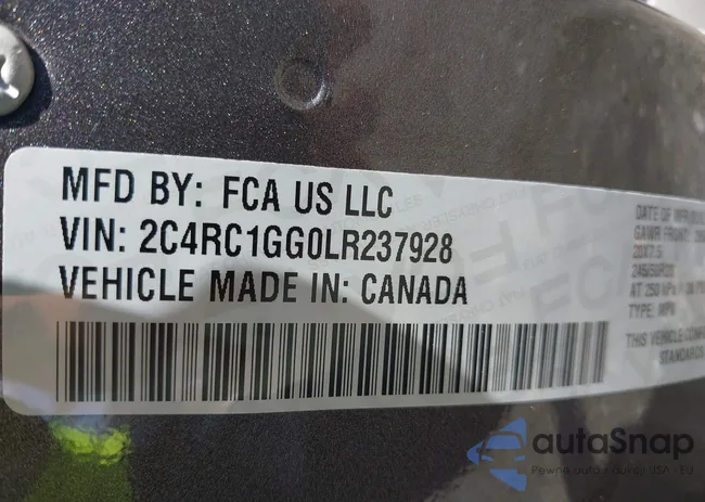 2C4RC1GG0LR237928: 43274613