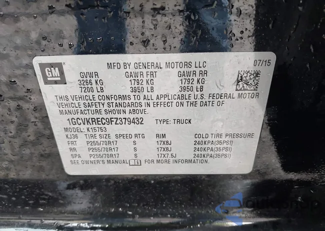 1GCVKREC9FZ379432: 43274624