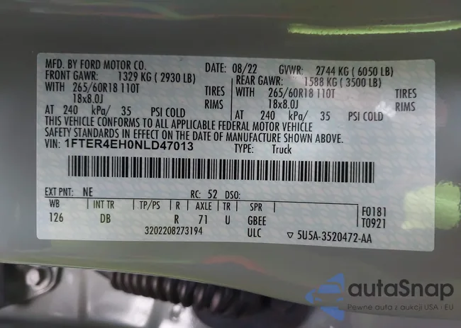 1FTER4EH0NLD47013: 43274714