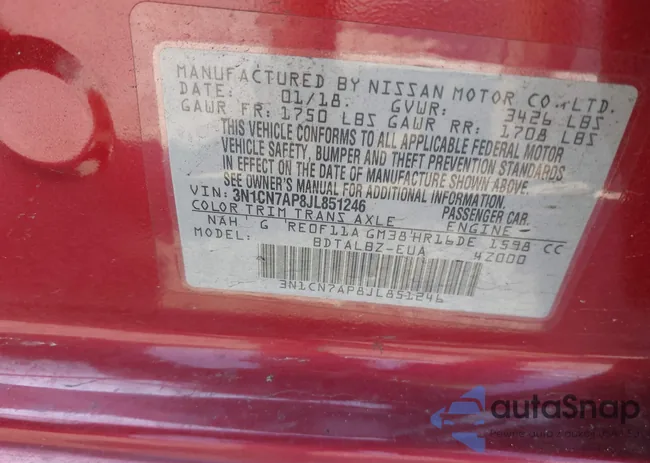 3N1CN7AP8JL851246: 43274780