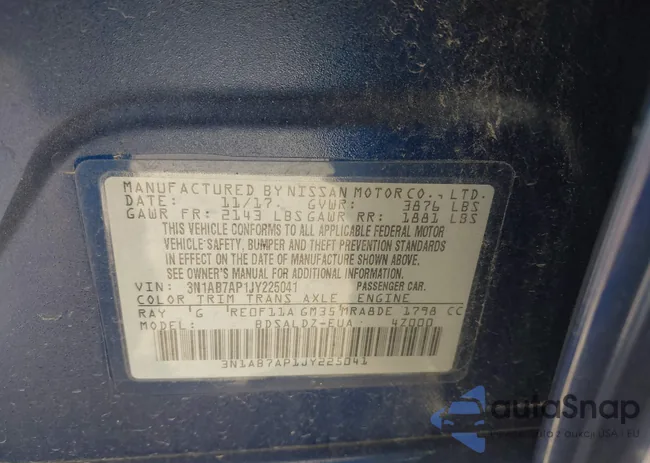 3N1AB7AP1JY225041: 43275830