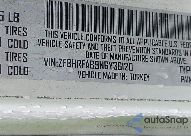 ZFBHRFAB9N6Y36120: 43275844