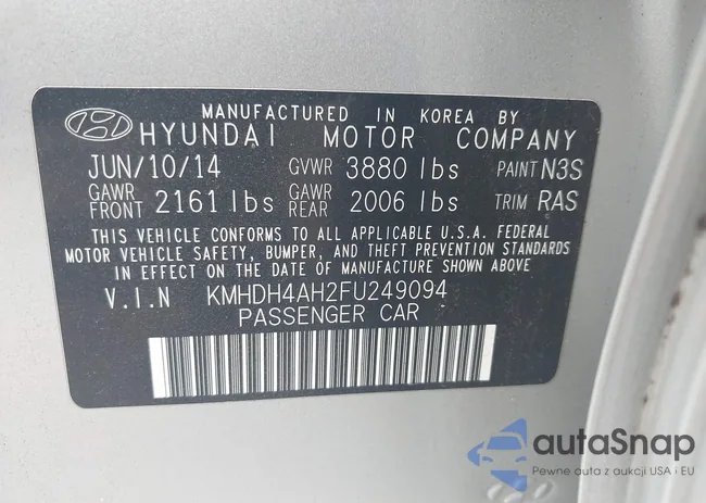 KMHDH4AH2FU249094: 43275888