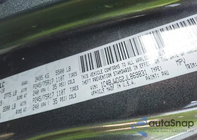 1C4BJWDG2JL869831: 43275972