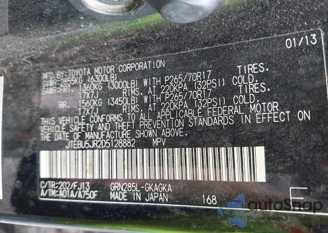 JTEBU5JR2D5128882: 43276008