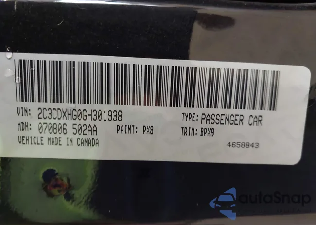 2C3CDXHG0GH301938: 43276024