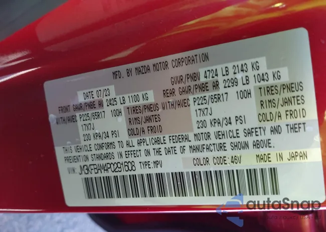 JM3KFBAM4P0291608: 43276098