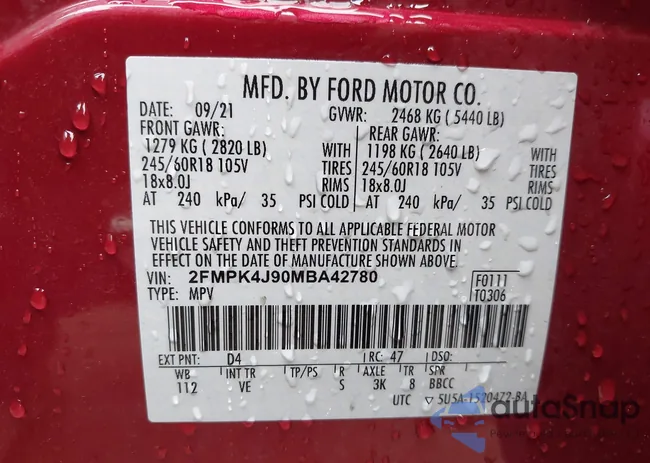 2FMPK4J90MBA42780: 43276325