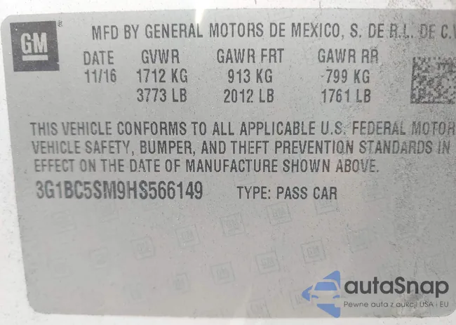 3G1BC5SM9HS566149: 43275576