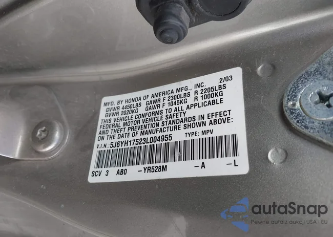 5J6YH17523L004955: 43275652