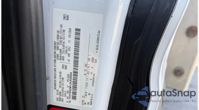 1FDYR5ZM1JKA99604: 43275770