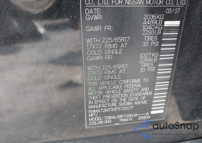 KNMAT2MT1HP572077: 43275785