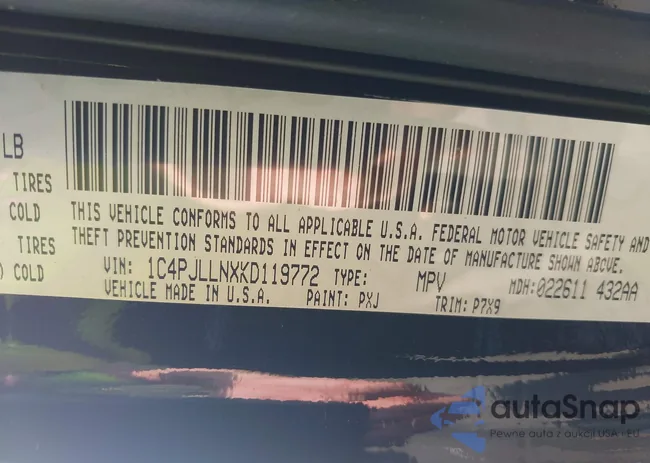 1C4PJLLNXKD119772: 43276896