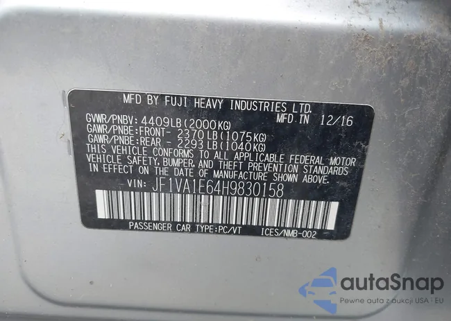 JF1VA1E64H9830158: 43277040