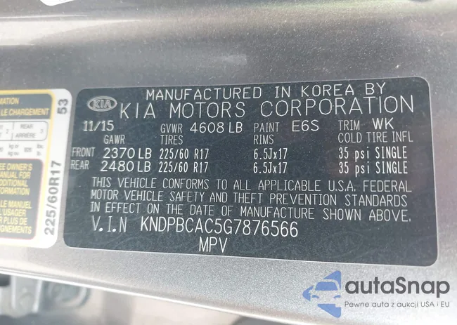 KNDPBCAC5G7876566: 43277054