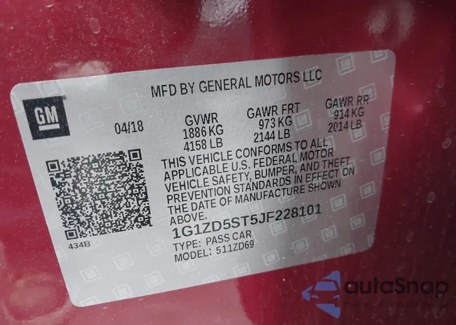 1G1ZD5ST5JF228101: 43277103