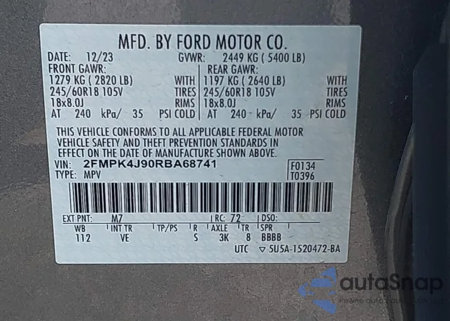 2FMPK4J90RBA68741: 43277296