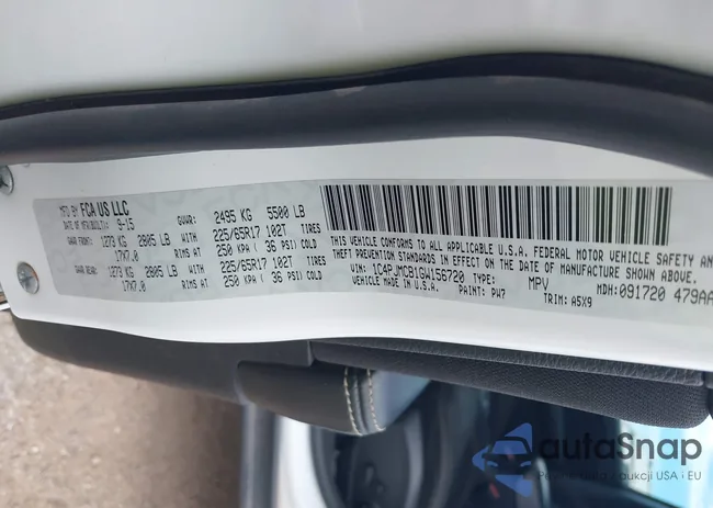 1C4PJMCB1GW156720: 43276574