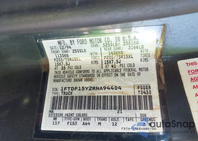 1FTDF15Y2RNA94404: 43276600