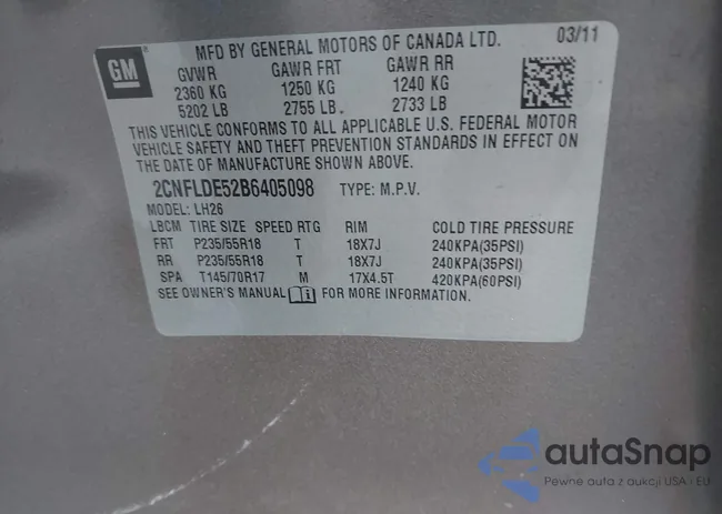 2CNFLDE52B6405098: 43276666