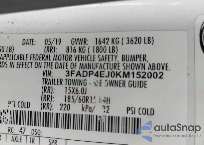 3FADP4EJ0KM152002: 43276747