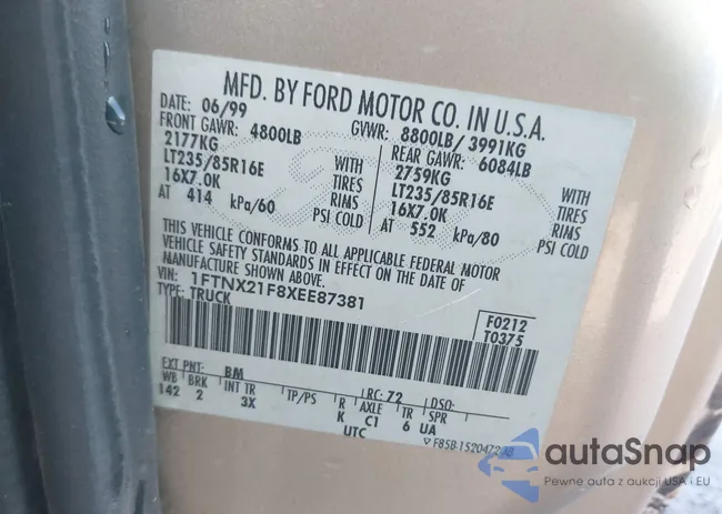 1FTNX21F8XEE87381: 43278044