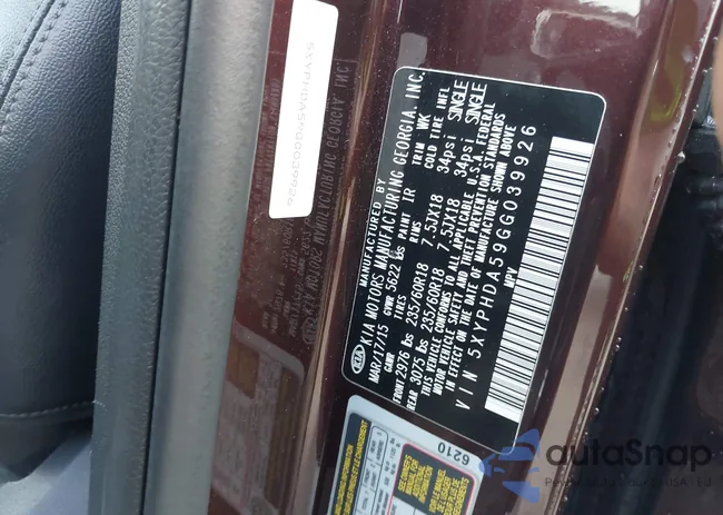 5XYPHDA59GG039926: 43278172