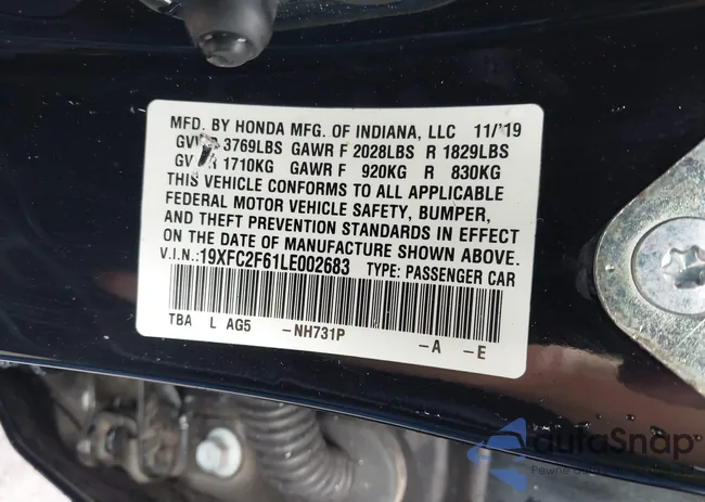 19XFC2F61LE002683: 43278189