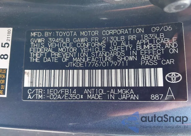 JTKDE177670179711: 43278278