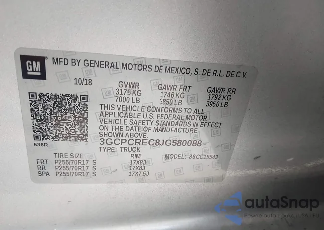 3GCPCREC8JG580088: 43278290