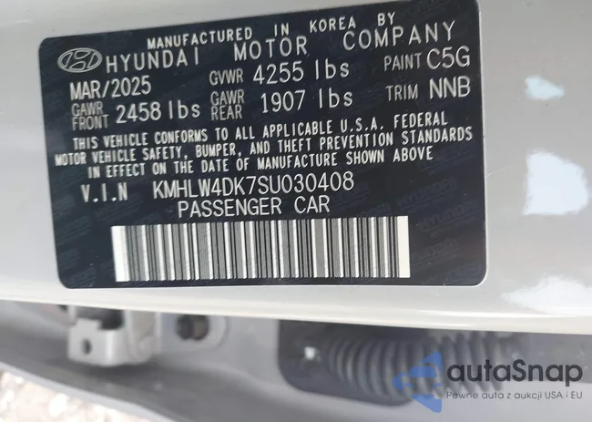 KMHLW4DK7SU030408: 43277625