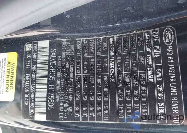 SALVE2BG5HH175606: 43277763