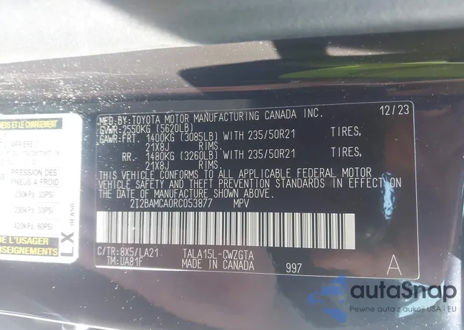 2T2BAMCA0RC053877: 43278815