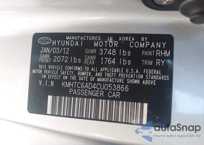 KMHTC6AD4CU053866: 43278884