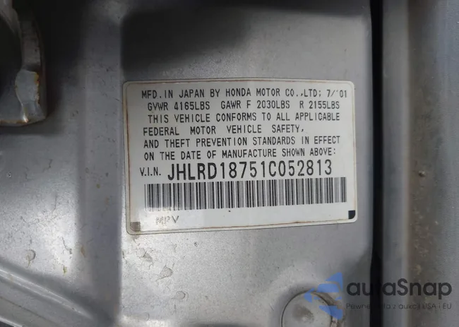 JHLRD18751C052813: 43278890