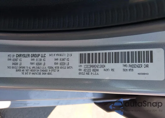 1C3CCBAB0EN212024: 43279033