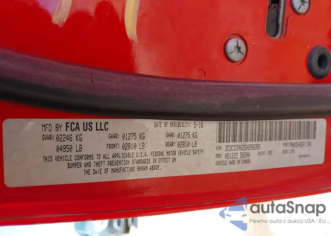 2C3CDZAG2GH256393: 43279175