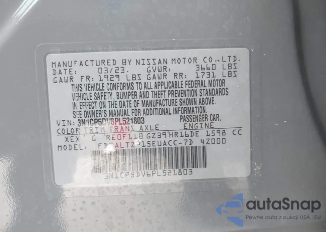 3N1CP5DV6PL521803: 43279268