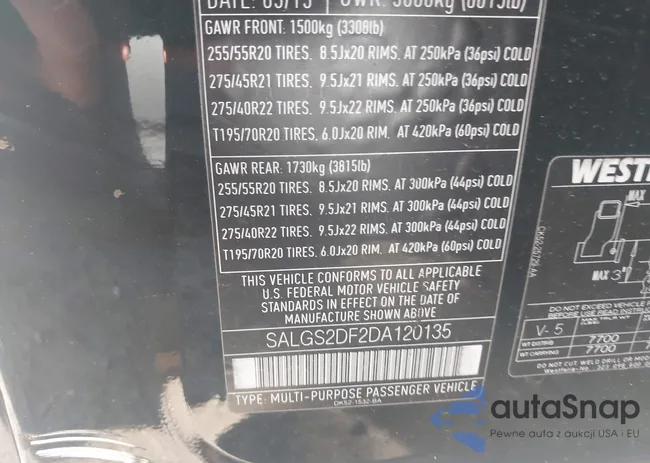 SALGS2DF2DA120135: 43279390